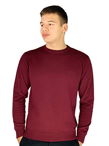 Pierre Cardin Mens Neue Saison unbedingt gestrickte Pullover mit Rundhalsausschnitt (3X-Groß, Burgundy) von Pierre Cardin