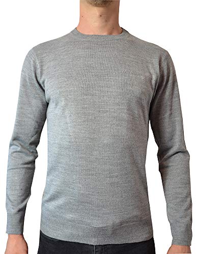 Pierre Cardin Mens neue Saison unbedingt gestrickte Pullover mit Rundhalsausschnitt (2X-Groß, Grau Marl) von Pierre Cardin