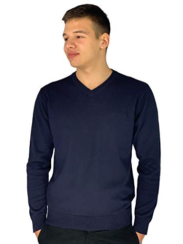 Pierre Cardin Mens neue Saison unbedingt gestrickte Pullover mit V-Ausschnitt (Groß, Marine) von Pierre Cardin