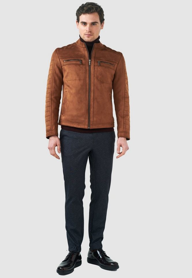 Pierre Cardin Outdoorjacke im angesagten Biker-Stil von Pierre Cardin