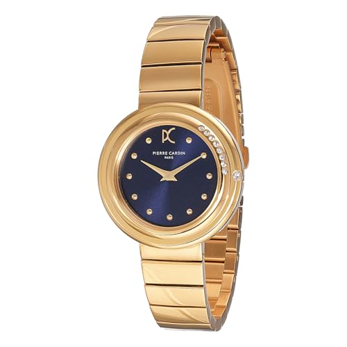 Pierre Cardin Passy Méteore CF.1010.MG Damenuhr Gold Blau, blau, Armband Pierre Cardin Passy Méteore CF.1010.MG Damenuhr Gold Blau, blau, Armband von Pierre Cardin