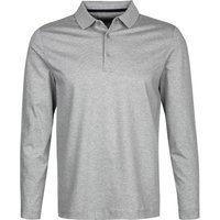 Pierre Cardin Herren Polo-Shirt grau Baumwoll-Jersey meliert von Pierre Cardin