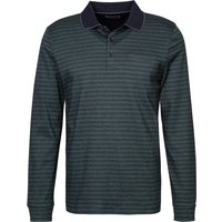 Pierre Cardin Herren Polo-Shirt grün Baumwoll-Jersey gestreift von Pierre Cardin