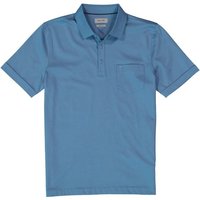 Pierre Cardin Herren Polo-Shirt blau Baumwoll-Jersey von Pierre Cardin