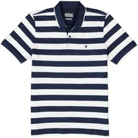 Pierre Cardin Herren Polo-Shirt blau Baumwoll-Piqué gestreift von Pierre Cardin