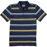 Pierre Cardin Herren Polo-Shirt blau Baumwoll-Piqué gestreift von Pierre Cardin