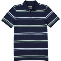 Pierre Cardin Herren Polo-Shirt blau Baumwoll-Piqué gestreift von Pierre Cardin