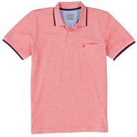 Pierre Cardin Herren Polo-Shirt rot Baumwoll-Piqué meliert von Pierre Cardin