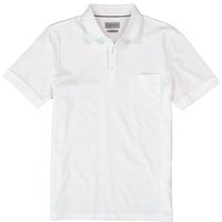 Pierre Cardin Herren Polo-Shirt weiß Baumwoll-Jersey von Pierre Cardin