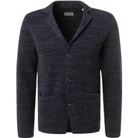 Pierre Cardin Herren Cardigan blau Baumwolle unifarben von Pierre Cardin