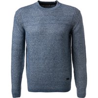 Pierre Cardin Herren Strickpullover blau unifarben von Pierre Cardin