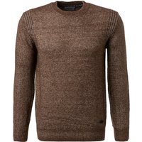 Pierre Cardin Herren Pullover braun unifarben von Pierre Cardin