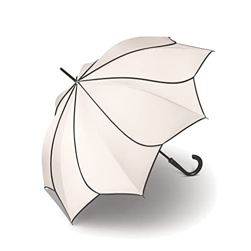 Pierre Cardin Regenschirm Stockschirm mit Automatik Sunflower black & white edition weiß Pierre Cardin Regenschirm Stockschirm mit Automatik Sunflower black & white edition weiß von Pierre Cardin