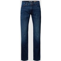 Pierre Cardin Slim Fit Jeans mit Stretch-Anteil Modell "Lyon" in Jeansblau, Größe 34/30 von Pierre Cardin