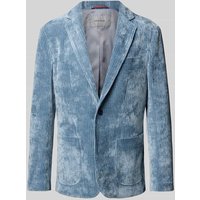 Pierre Cardin Slim Fit Sakko aus Cord Modell 'Maurice' in Petrol, Größe 27 von Pierre Cardin