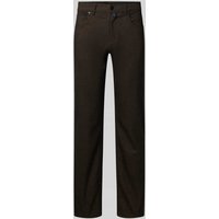 Pierre Cardin Slim Fit Stoffhose mit Viskose-Anteil Modell 'Lyon' in Dunkelbraun, Größe 32/32 von Pierre Cardin