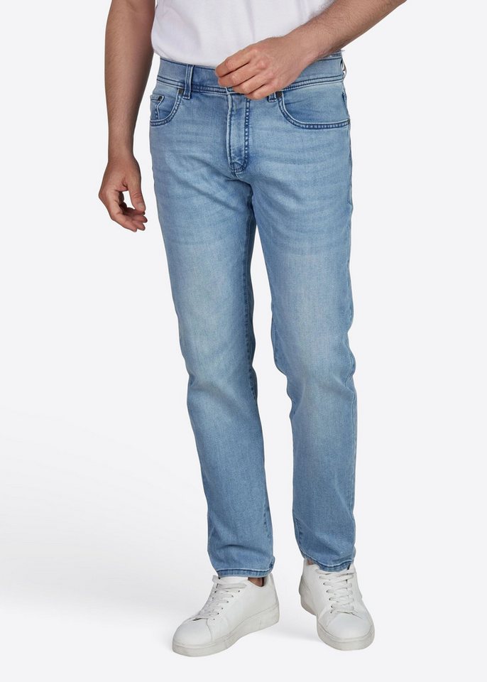 Pierre Cardin Regular-fit-Jeans Lyon mit Dornschlaufe für die Gürtelschnalle von Pierre Cardin