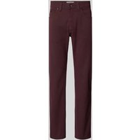 Pierre Cardin Smart Fit Chino mit Strukturmuster Modell 'Lyon' in Bordeaux, Größe 34/32 von Pierre Cardin