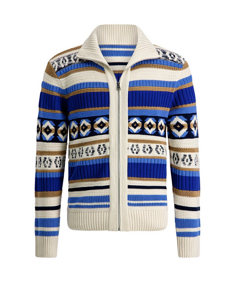 Pierre Cardin Steppweste Strickjacke mit Muster - Regular Fit von Pierre Cardin