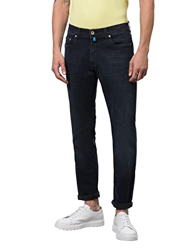 Pierre Cardin Straight Jeans für Herren, Blau/Schwarz gebrauchte Buffies, 34W x 32L von Pierre Cardin