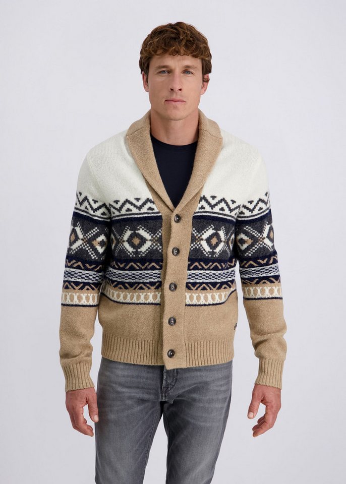 Pierre Cardin Strickjacke mit geometrischem Muster von Pierre Cardin