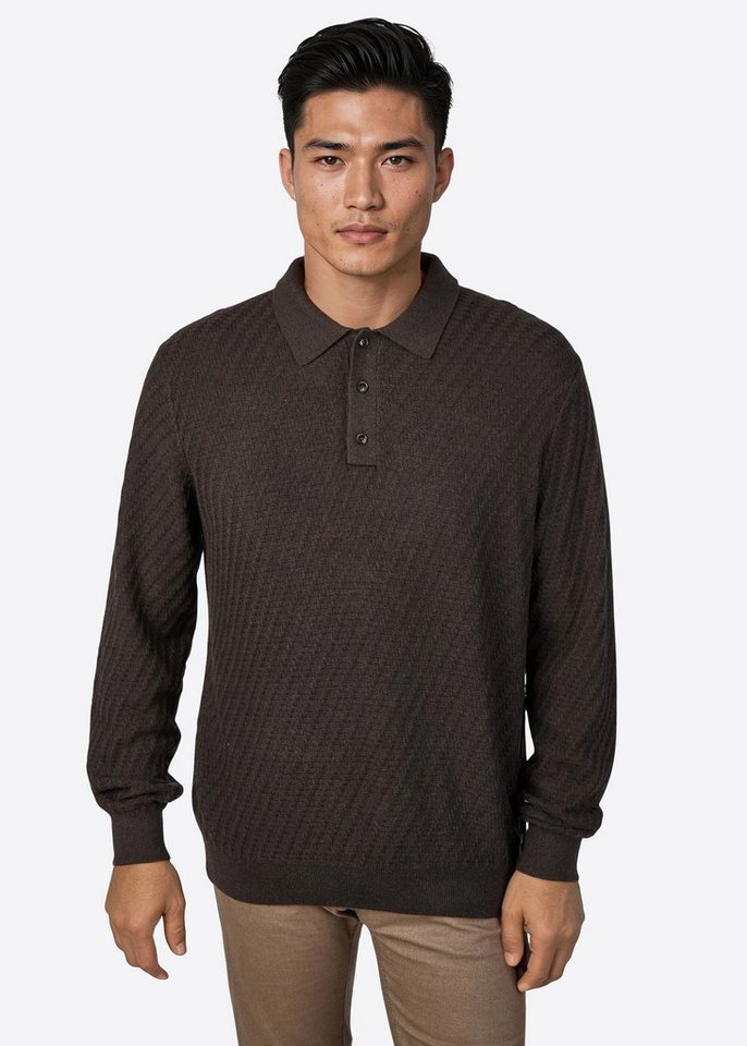 Pierre Cardin Strickpullover mit feinem Strukturmuster von Pierre Cardin