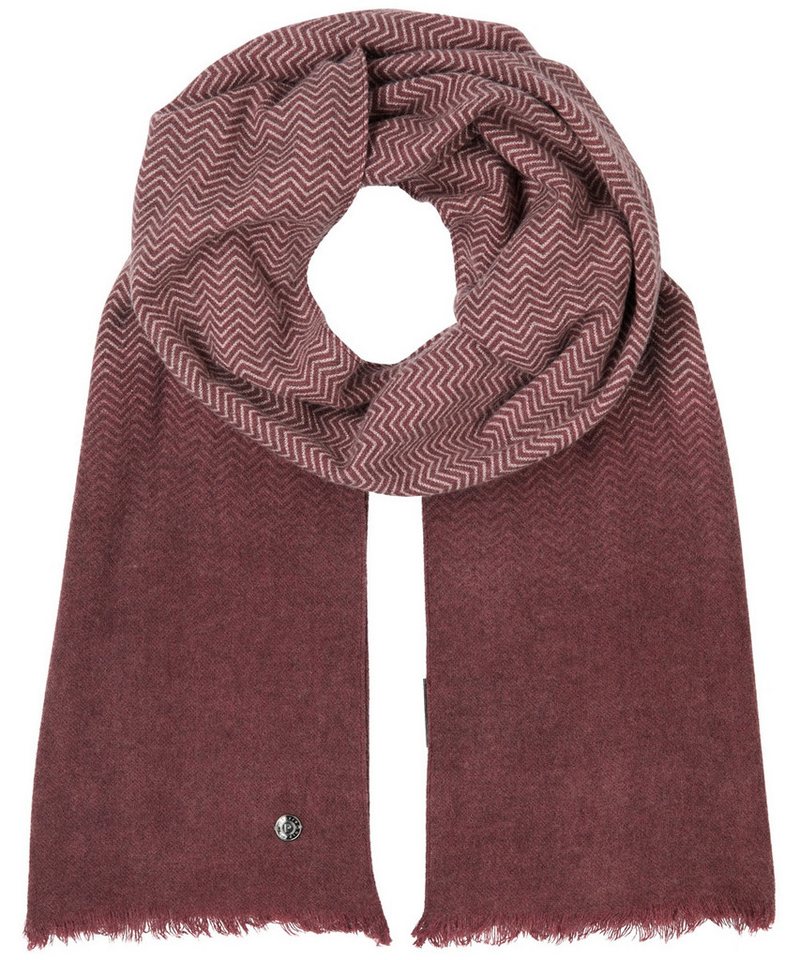 Pierre Cardin Strickschal Pierre Cardin leichter Webschal Zickzack und uni dunkelrot, (1-St), leicht Pierre Cardin Strickschal Pierre Cardin leichter Webschal Zickzack und uni dunkelrot, (1-St), leicht von Pierre Cardin