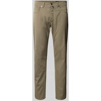 Pierre Cardin Tapered Fit Chino mit Strukturmuster Modell 'Lyon' in Oliv, Größe 40/32 von Pierre Cardin