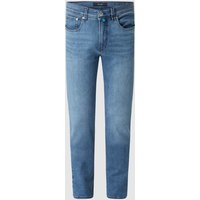 Pierre Cardin Tapered Fit Jeans mit Stretch-Anteil Modell 'Lyon' - 'Futureflex' in Jeansblau, Größe 32/32 von Pierre Cardin