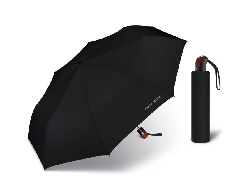 Pierre Cardin Taschenregenschirm Easymatic Alpula Herren Schirm Automatik Schwarz, Automatik von Pierre Cardin