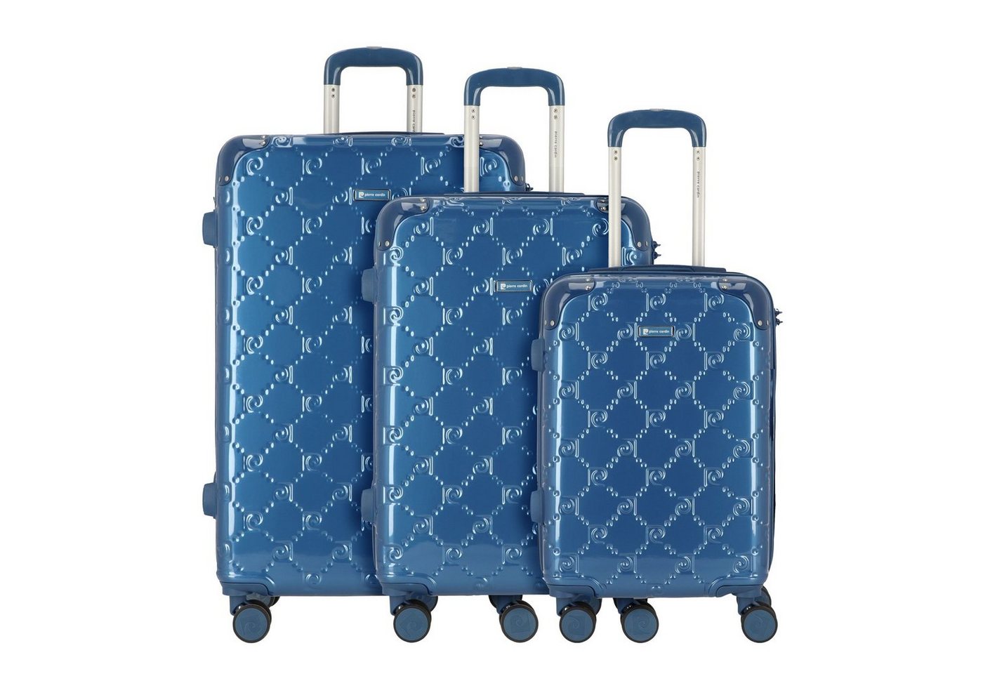 Pierre Cardin Trolleyset, 4 Rollen, (3-teilig, 3 tlg), ABS, Polycarbonat von Pierre Cardin