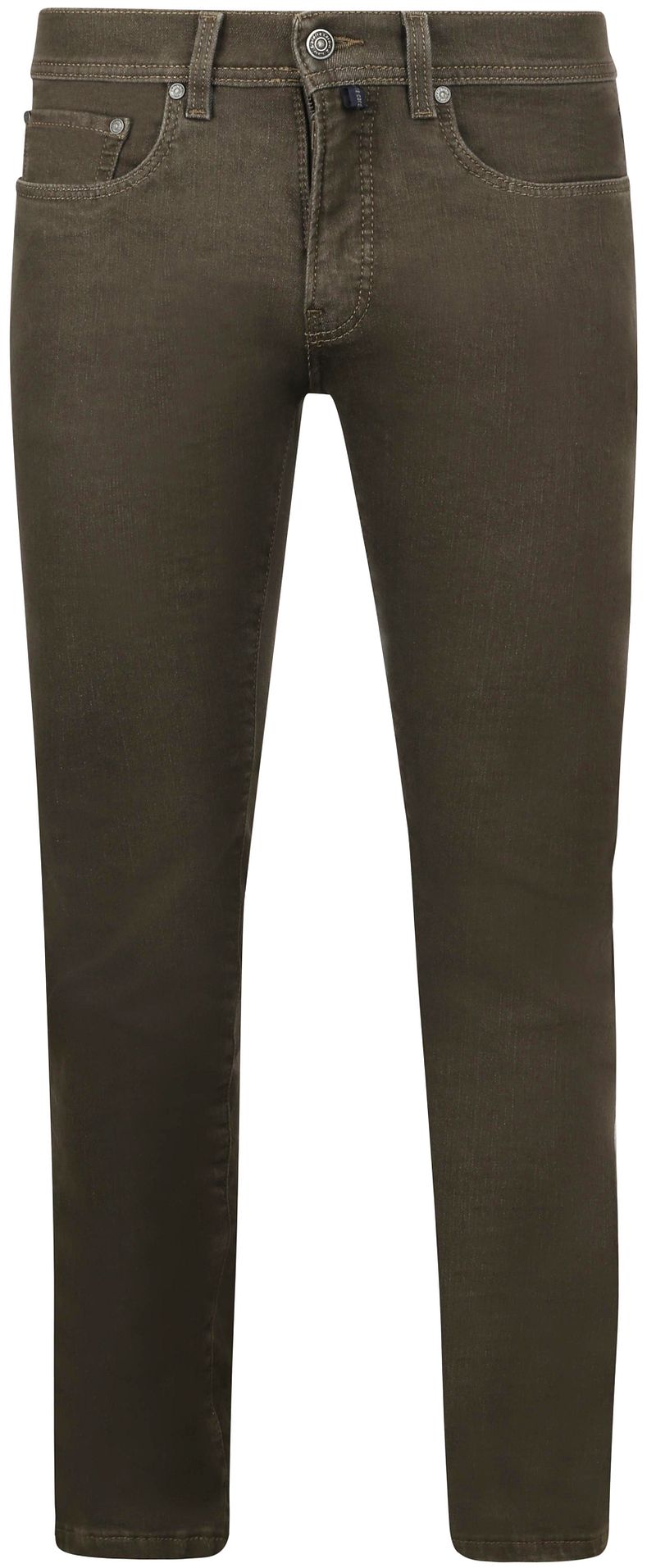 Pierre Cardin Trousers Lyon Tapered Raw Braun - Größe W 34 - L 30 von Pierre Cardin