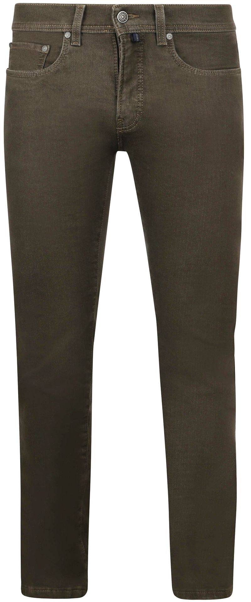 Pierre Cardin Trousers Lyon Tapered Raw Braun - Größe W 36 - L 34 von Pierre Cardin