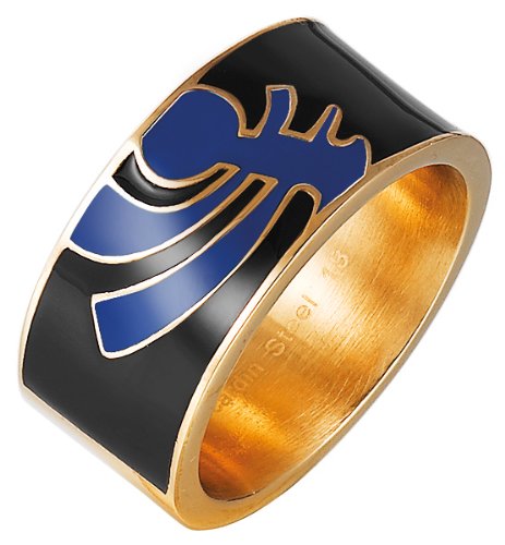 Pierre Cardin Unisex-Ring 925 Sterling Silber Edelstahl rhodiniert Kunststoff Totem Gr.47 (15.0) PCRG10008D150 von Pierre Cardin