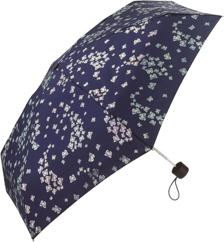 Pierre Cardin - pierre cardin Petito Faltschirm Mini TS Schmetterlinge blau Blau von Pierre Cardin