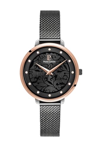 Pierre Lannier Damen Analog Quarz Uhr mit Legierter Stahl Armband 045L988 von Pierre Lannier