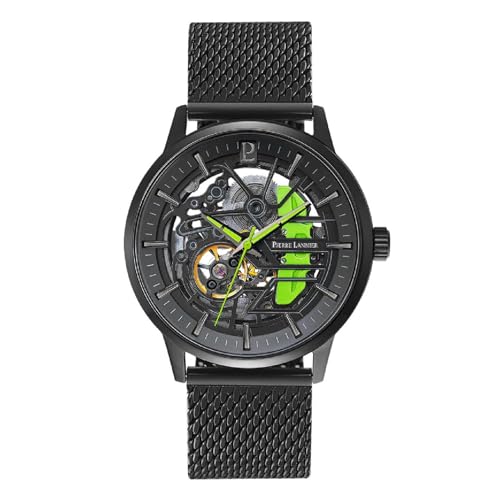 Pierre Lannier Montre automatique Paddock Acier Noir von Pierre Lannier
