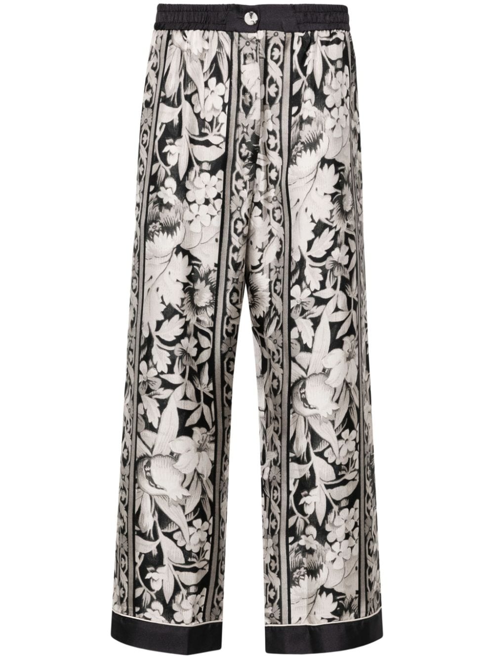 Pierre-Louis Mascia Aloe Seidenhose mit Blumen-Print - Nude von Pierre-Louis Mascia