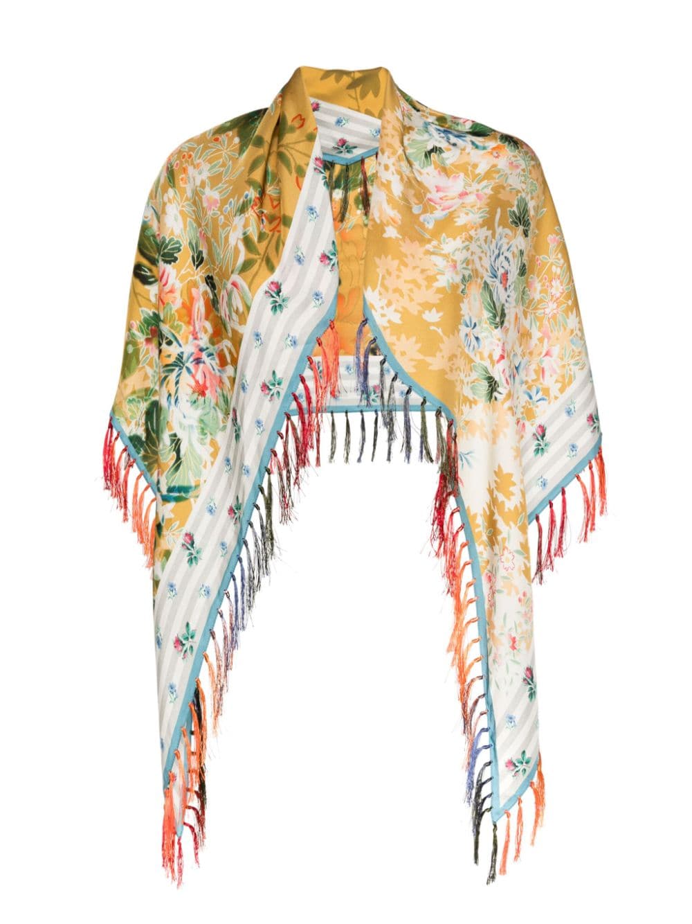 Pierre-Louis Mascia Aloeuw silk fringed scarf - Gelb von Pierre-Louis Mascia