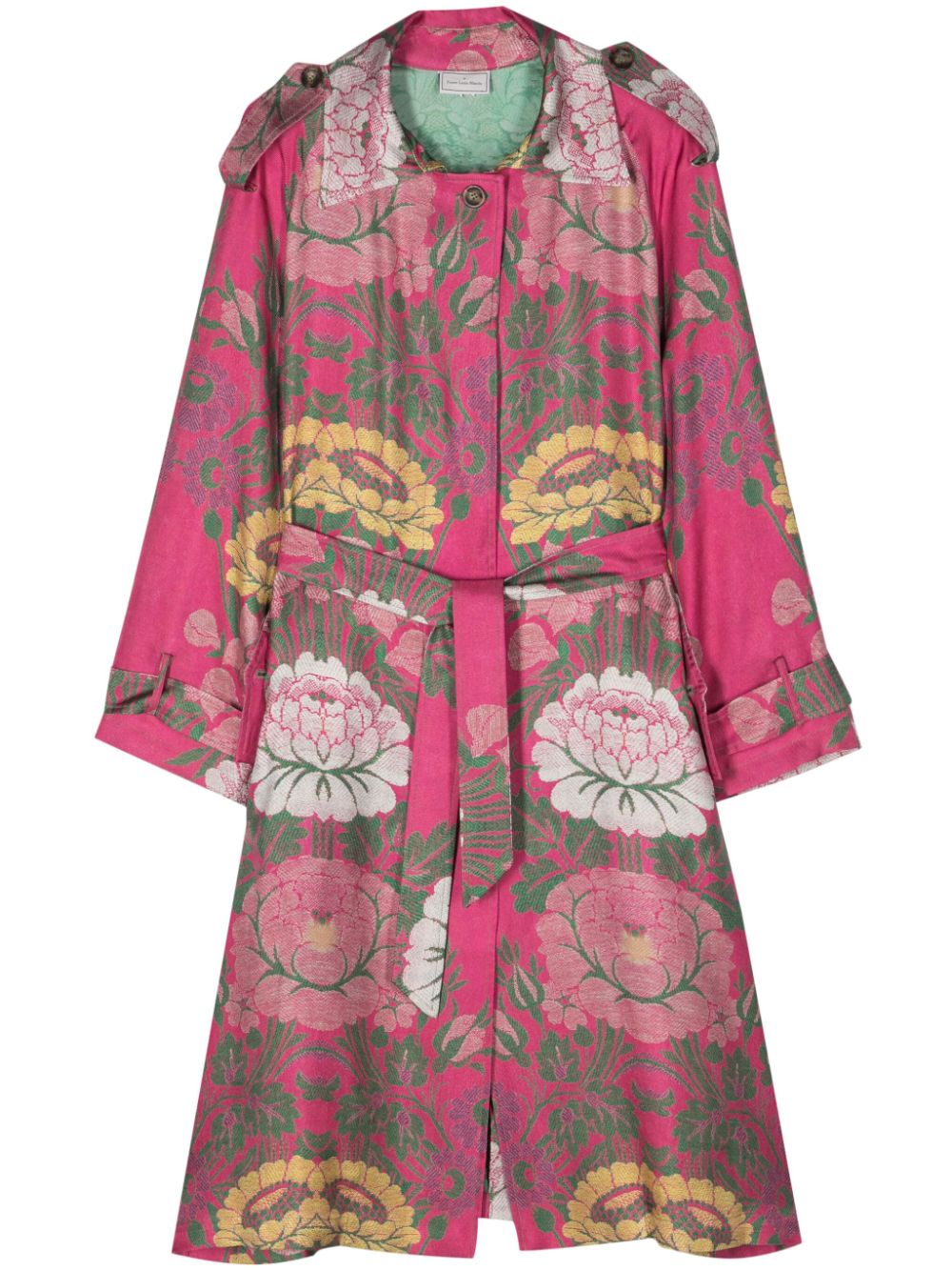 Pierre-Louis Mascia Trenchcoat mit floralem Print - Rosa von Pierre-Louis Mascia