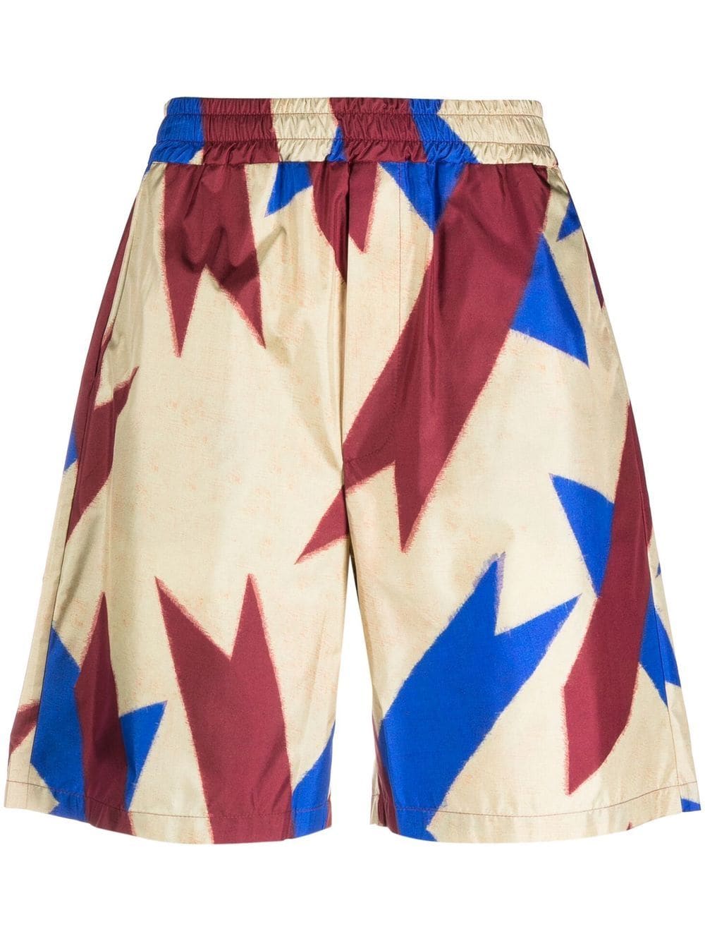 Pierre-Louis Mascia Shorts aus Seide mit abstraktem Print - Nude von Pierre-Louis Mascia