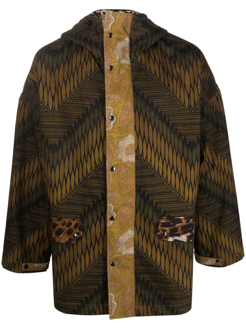 Pierre-Louis Mascia Kapuzenjacke mit grafischem Print - Grün von Pierre-Louis Mascia