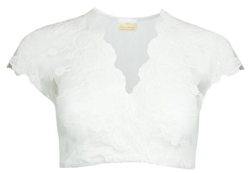 Pierre Marcel Die Bluse Dirndlbluse Pierre Marcel Spitzen Dirndlbluse Hjördis - Ecru von Pierre Marcel Die Bluse