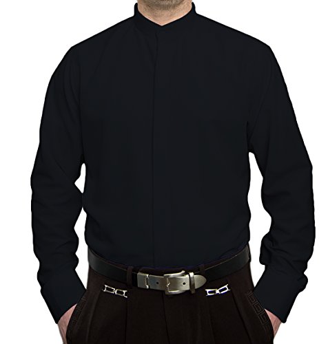 Pierre Martin Designer Herren Stehkragen Hemd Hochzeit Business verdeckte Knopfleiste S9 Langarm Schwarz Gr. M 39-40 Pierre Martin Designer Herren Stehkragen Hemd Hochzeit Business verdeckte Knopfleiste S9 Langarm Schwarz Gr. M 39-40 von Pierre Martin