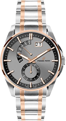 Pierre Petit Herren-Armbanduhr XL Le Mans Analog Quarz Edelstahl P-793E von Pierre Petit