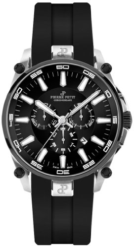 Pierre Petit Herren-Armbanduhr XL Le Mans Chronograph Quarz Silikon P-817A von Pierre Petit