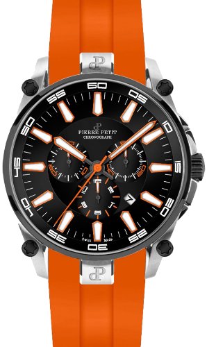 Pierre Petit Herren-Armbanduhr XL Le Mans Chronograph Quarz Silikon P-817C von Pierre Petit