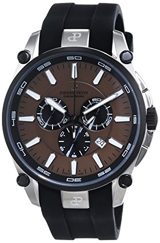 Pierre Petit Herren-Armbanduhr XL Le Mans Chronograph Quarz Silikon P-817E von Pierre Petit
