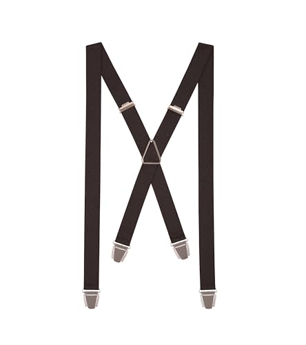 Pierrot Dünne Hosenträger für Männer Made in Germany/Frankreich - Starker Gummizug & 4 Extra Starke X-Clips - Verstellbare Länge bis zu 130cm - Garantie auf Lebenszeit - 100% DEUTSCH & FRANZÖSISCH von Pierrot