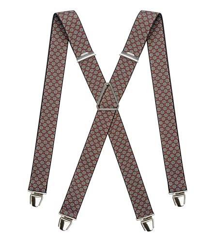 Pierrot - Hosenträger Herren Breit und Vintage - Made in Germany/France - Verstellbare Länge bis zu 130cm - Garantie auf Lebenszeit - 100% DEUTSCH & FRANZÖSISCH von Pierrot